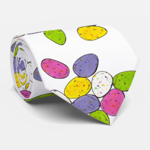 Panier de pâques moucheté Cravate Oeufs de bonbons