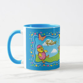 Panier de Pâques Pâques Espagnol Céramique Mug