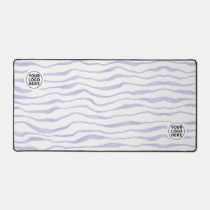 Panier de souris pour bureau à rayures d'aquarelle