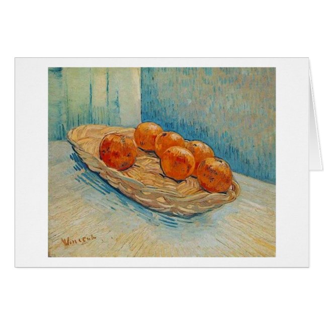 Panier, Six Oranges (F395) Van Gogh Fine Art (Devant horizontal)