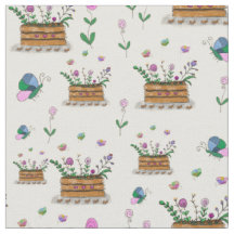 Paniers de printemps lunettes de Fleurs en tissu