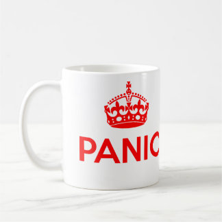 PANIK: Behalten Sie Ruhe und machen Sie den Spoof Kaffeetasse