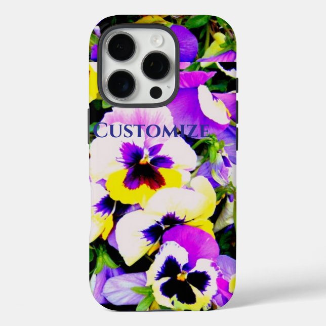 Panik-Blume iPhone 16 Pro Hülle (Rückseite)