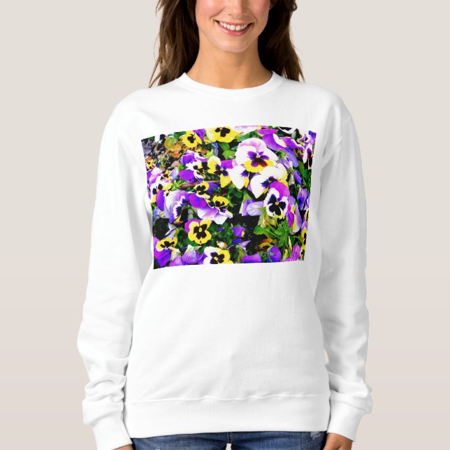 Panik-Blume-Sweatshirt Sweatshirt (Vorderseite)