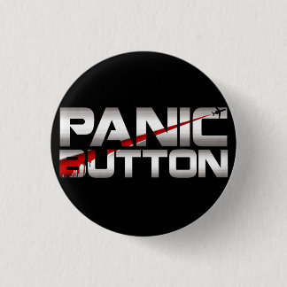 Panik-Knopf-Chrom-Hieb-Abzeichen Button