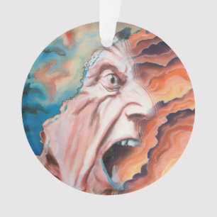 Panik-Wellen-Ölgemälde Ornament