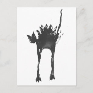 Panikkatze Postkarte