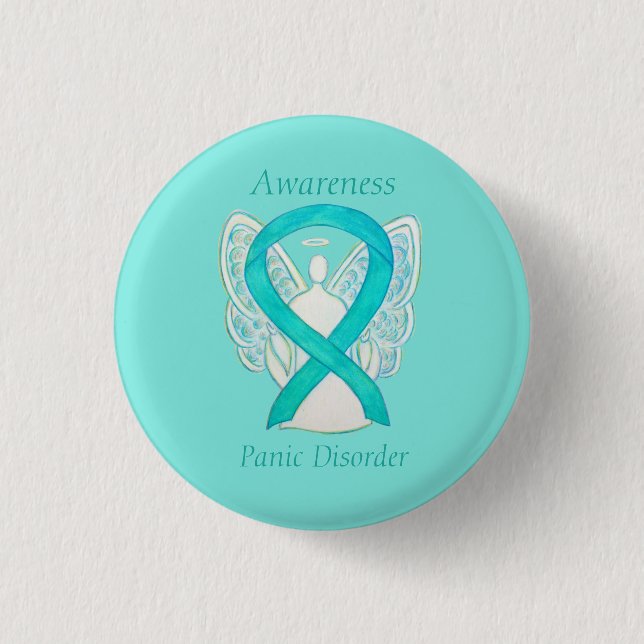 Panikstörung Bewusstsein Band Engel Custom Buttons (Vorderseite)