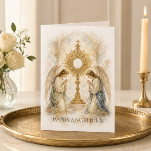 Panis Angelicus Brot der Engel Katholische Euchari Karte