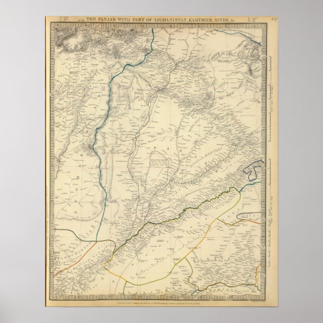 Panjab, Afghanistan, Kaschmeer, Sinde Poster (Vorne)