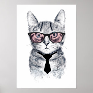 Pankas Smart Cat Poster