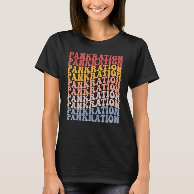 Pankration Groovy Retro Sports T-Shirt (Vorderseite)