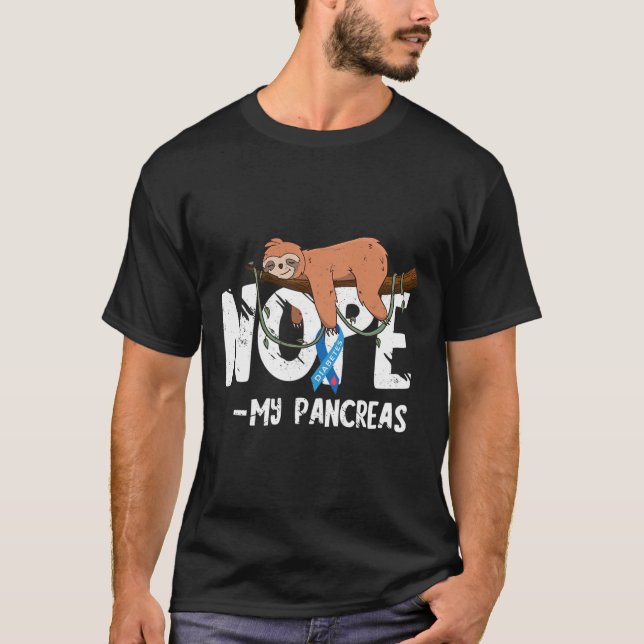 Pankreas Diabetes Bewusstsein Blut T-Shirt (Vorderseite)