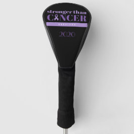 Pankreaskrebsüberleben Lila Golf Headcover