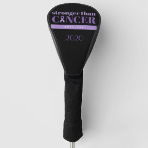 Pankreaskrebsüberleben Lila Golf Headcover