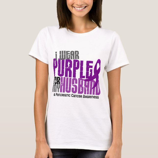 Pankreatischer Krebs trage ich Lila für meinen T-Shirt (Vorderseite)