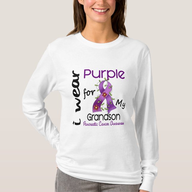 Pankreatischer Krebs trage ich Lila für meinen T-Shirt (Vorderseite)