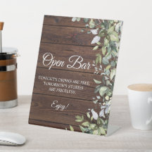 Panneau à barre ouverte Floral Rustique Bois vert