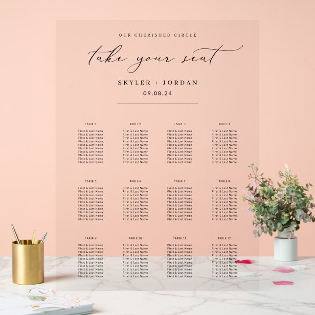 Panneau acrylique minimaliste Mariage (Mariage)