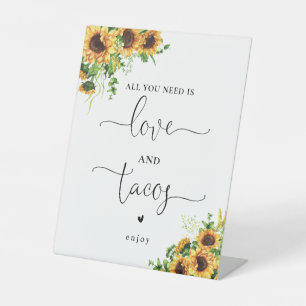 Panneau Amour et Tacos Tournesol
