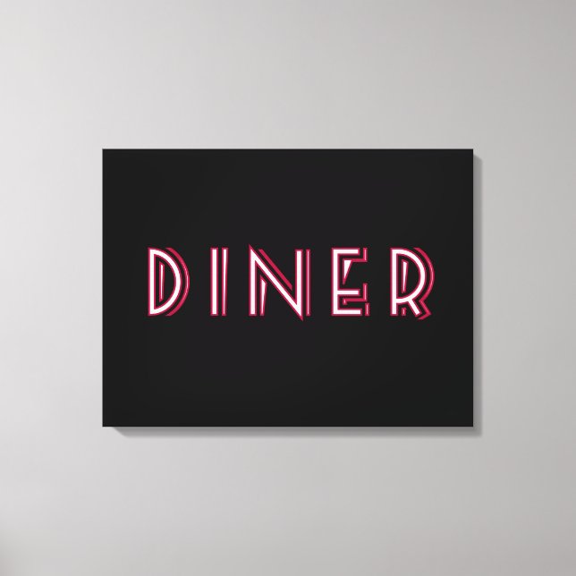 Panneau Art déco Diner (Recto)