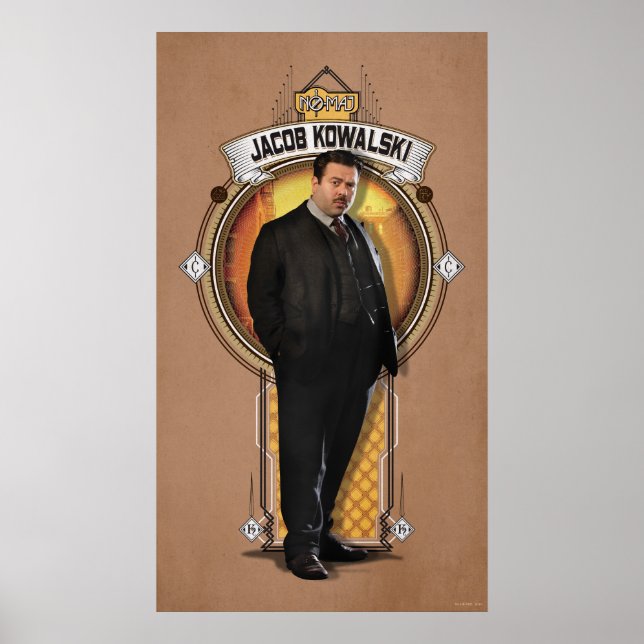Panneau Art déco JACOB KOWALSKI™ (Devant)