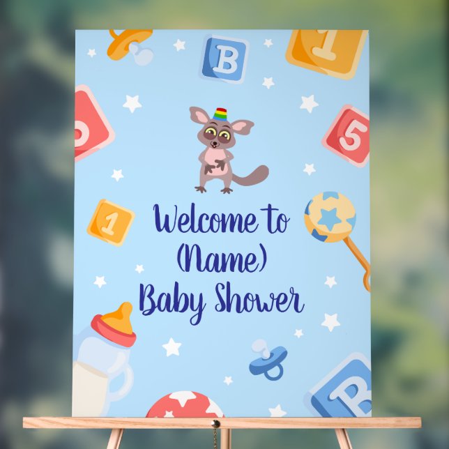 Panneau Baby shower Akili et Me (Neutre)
