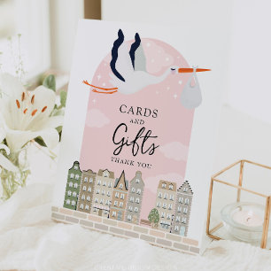 Panneau Baby shower de décoration de Stork Boho Ca