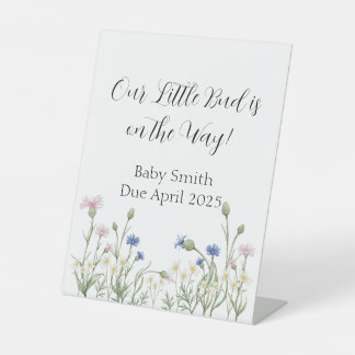 Panneau baby shower Little Bud