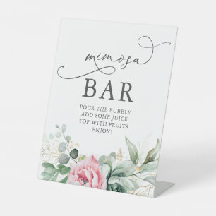 Panneau Bar Mimosa Pour Fête des mariées Brunch