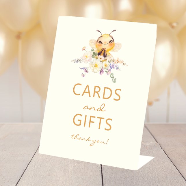 Panneau Cadeaux Cartes d'abeilles (Bee Cards Gifts Sign
)