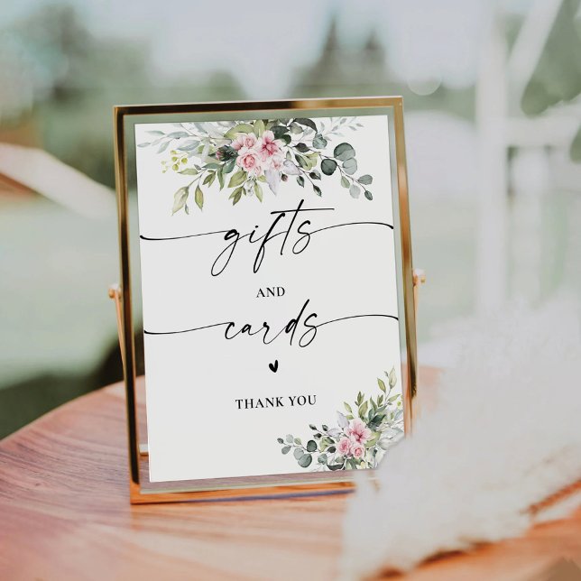 Panneau Cadeaux et cartes rose pâle (Créateur téléchargé)