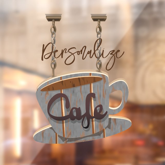 Panneau café café café bois panneau suspendu vinta (Feuille 2)