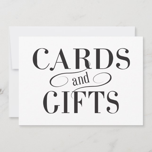 Panneau Cartes & Cadeaux de Mariage (Devant)