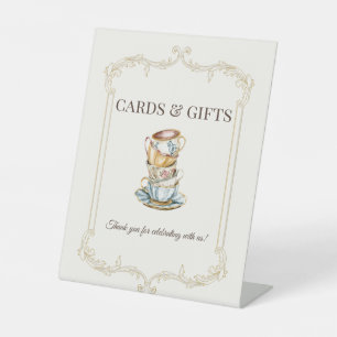 Panneau Cartes & Cadeaux pour Baby Shower Thé à Ci