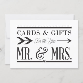 Panneau Cartes de Mariage & Cadeaux