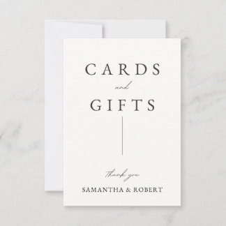 Panneau Cartes de mariage et cadeaux