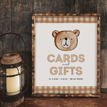 Panneau Cartes d'ours et cadeaux