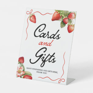 Panneau Cartes et cadeaux Panneau Baby shower or
