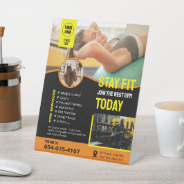 Panneau central des services de gym