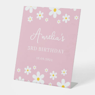 Panneau central Floral Daisy rose Anniversaire