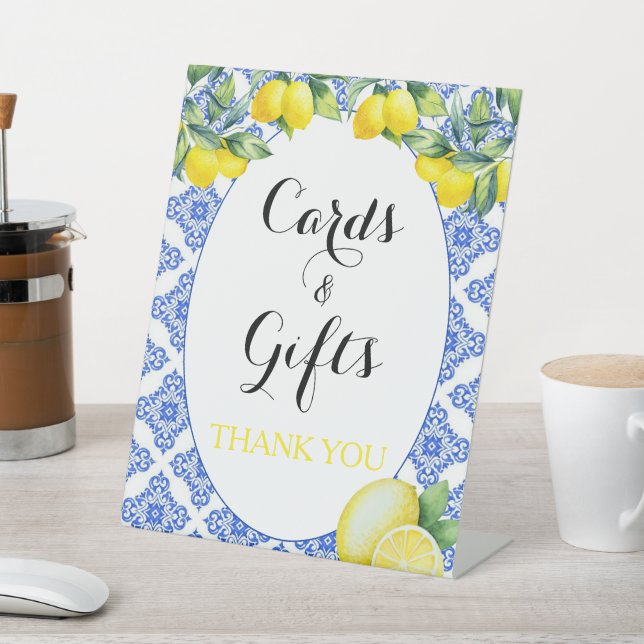 Panneau citron douche et cartes cadeaux (In SItu)