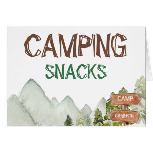 Panneau d'anniversaire des Woodland Mountains Camp