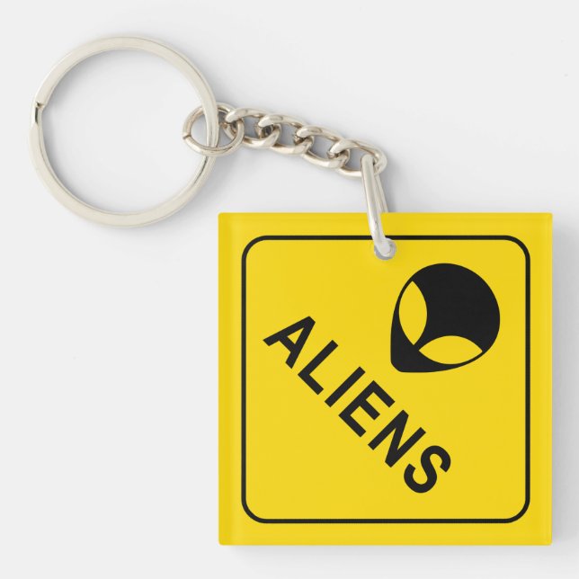 Panneau d'avertissement Alien, Invasion Alien (Devant)