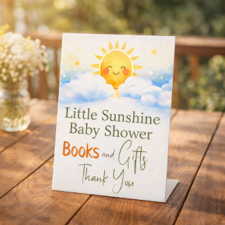 Panneau de Baby Shower à l'aquarelle Sunshine - Ja