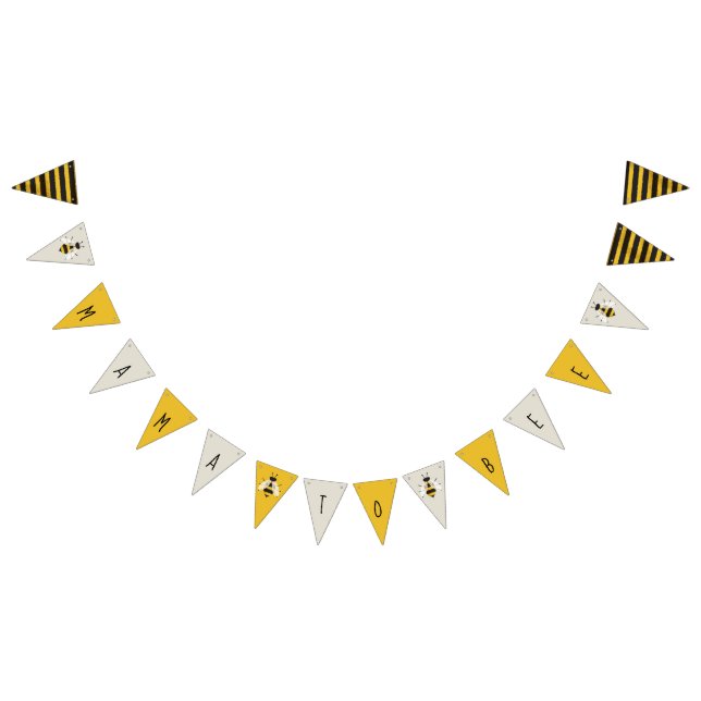 Panneau de bannière de Bunting d'abeilles illustré (Tout)