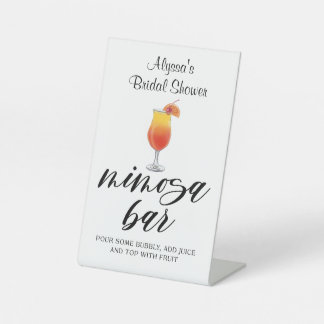Panneau de barre Mimosa Aquarelle personnalisable