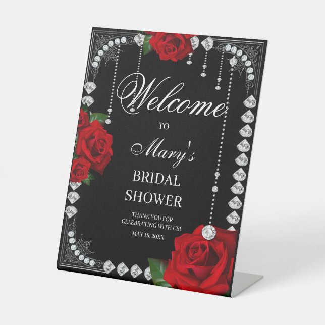 Panneau de bienvenue de la Fête des mariées Roses  (Recto)