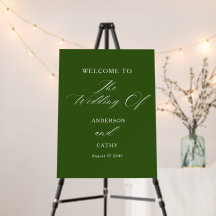 Panneau de bienvenue de mariage de calligraphie él