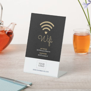 Panneau de bienvenue de mot de passe Wifi Modern H
